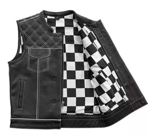 Men motorcycle cowhide - men's,